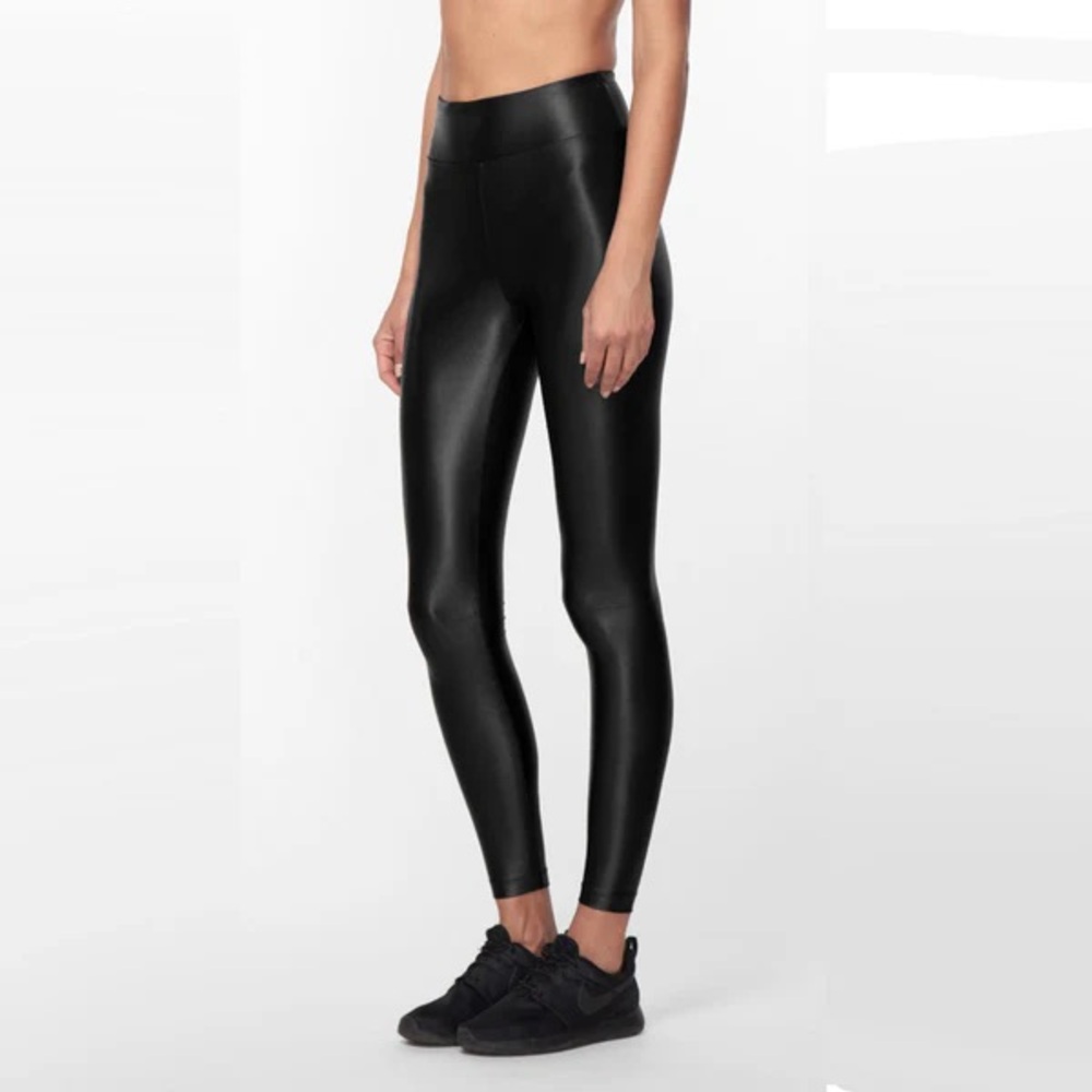 Koral Lustrous Black Mid Rise Legging